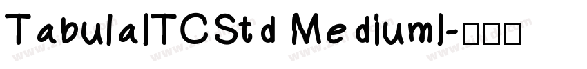 TabulaITCStd MediumI字体转换